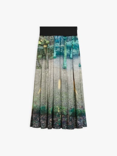 viscose digital print agn&egrave;s b. photo Grand Hotel skirt