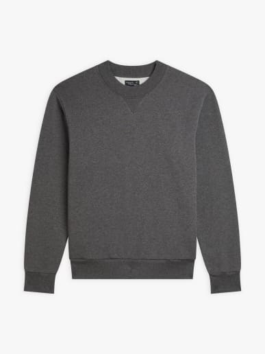 sweat Jack en molleton de coton gris chin&eacute;
