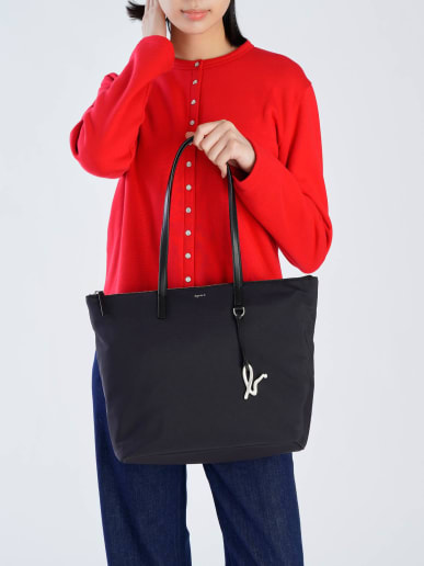 tote bag en nylon noir