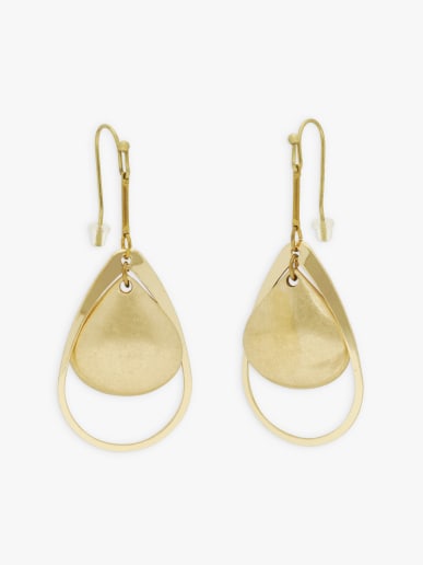 color gold  brass Molly earrings