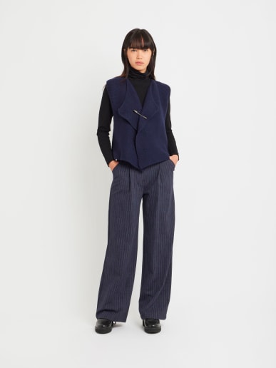 blue wool Selina cardigan