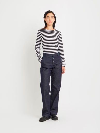 dark blue cotton Treillis New pants