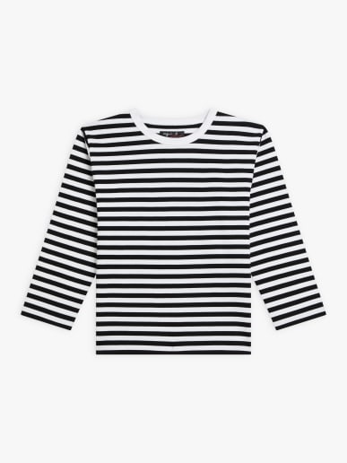 t-shirt Lil Cool en jersey de coton noir et blanc