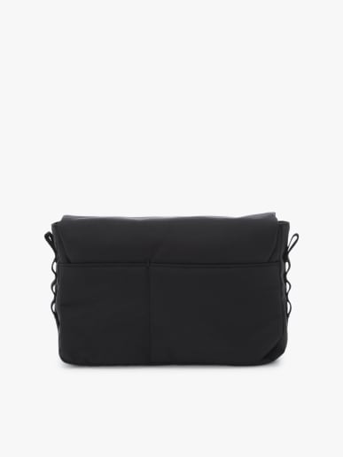 black nylon shoulder bag
