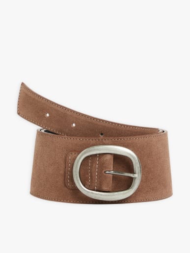 brown calfskin leather Josie belt