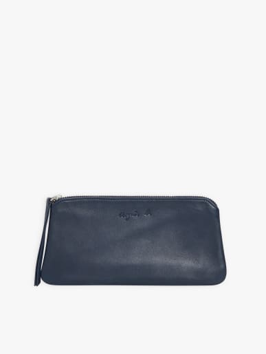 &eacute;tui Lola en cuir bleu