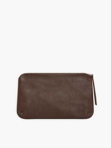 brown leather Annissa pouch