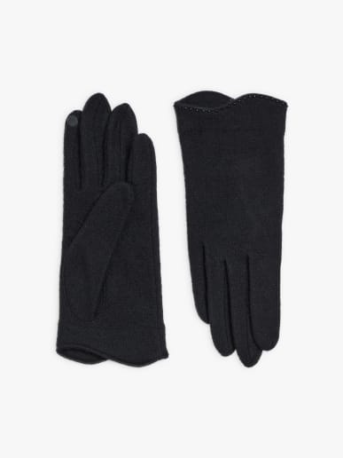 gants Manon en laine noir