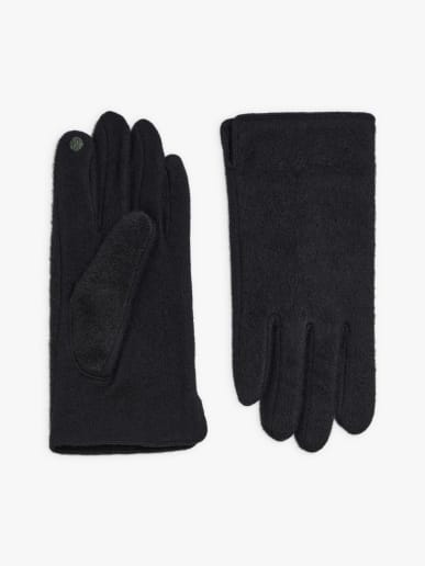 black wool Elyes gloves