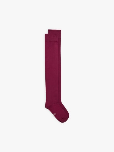 burgundy cotton Molly leg warmers
