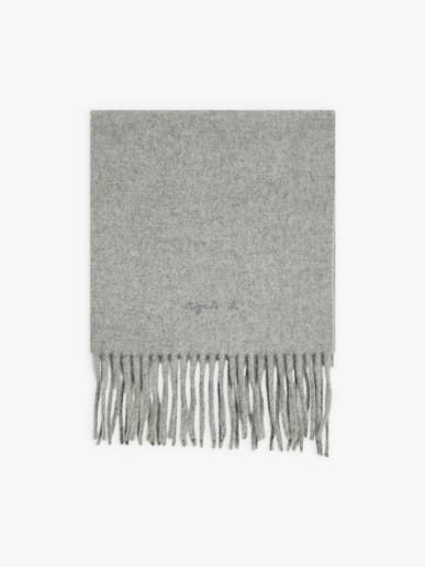 mottled grey wool Elyes scarf