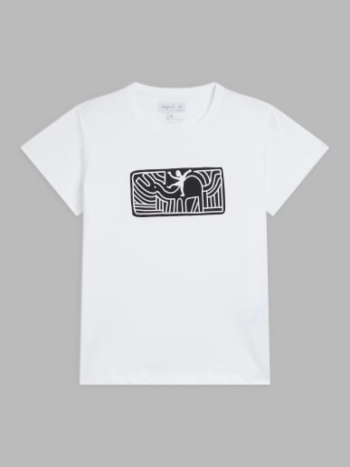 white cotton Brando t-shirt artist Thibaut Ren