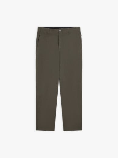 pantalon en serg&eacute; de coton vert-de-gris