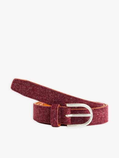 red recycled felt Laure belt