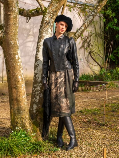 robe Clavecin en viscose imprim&eacute; num&eacute;rique photo d&rsquo;agn&egrave;s b.