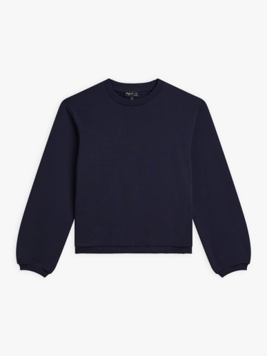 sweat Loli en molleton de coton bleu