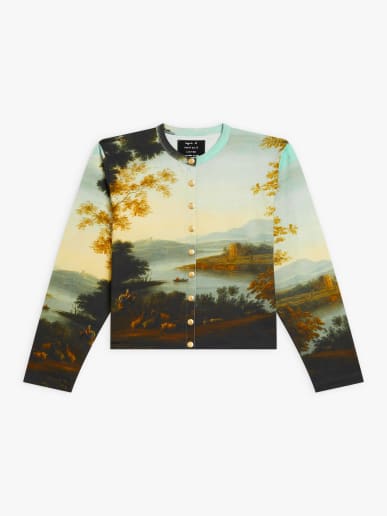 cotton cardigan agn&egrave;s b. inspired by the Louvre