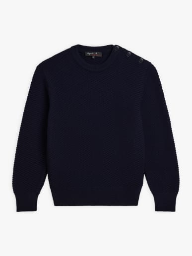 blue wool Corsaire jumper