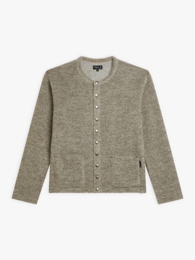 brown mohair Kheli cardigan