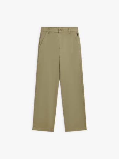 khaki cotton gabardine trousers