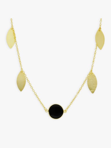 color gold brass Shine necklace