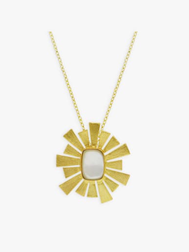 color gold brass Polly necklace
