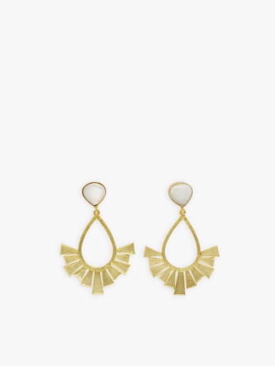 color gold brass Polly earrings