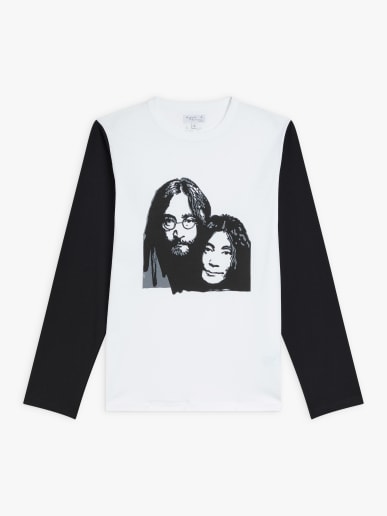 white cotton digital print Coulos t-shirt artist Rafael Gray