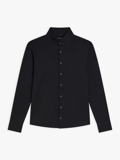 chemise Romeo en jersey de coton noir