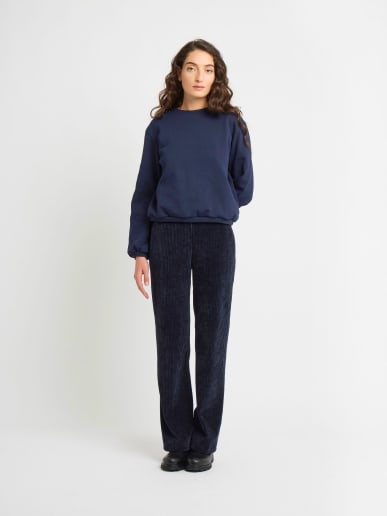 sweat Loli en molleton de coton bleu