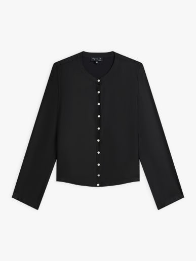 black viscose cardigan