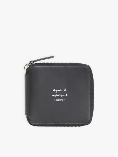 leather wallet agn&egrave;s b. inspired by the Louvre