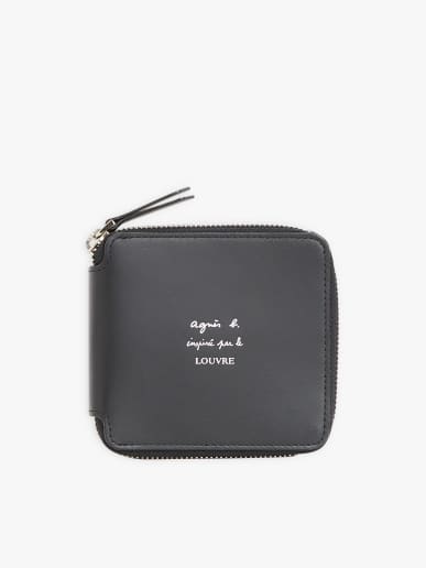 leather wallet agn&egrave;s b. inspired by the Louvre