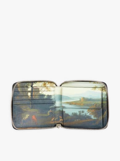 leather wallet agn&egrave;s b. inspired by the Louvre