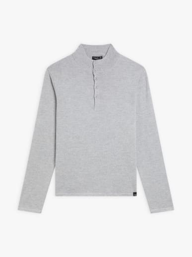 pull en laine gris