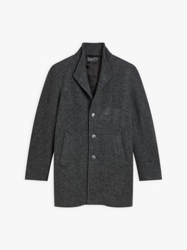 mottled grey wool West coat