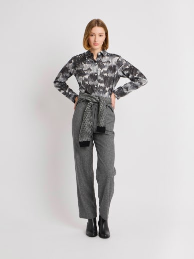 cotton camouflage print Jasmine shirt