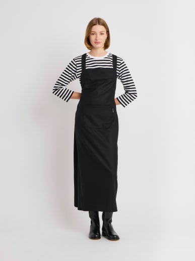 robe Lub&eacute;ron en gabardine de laine noir