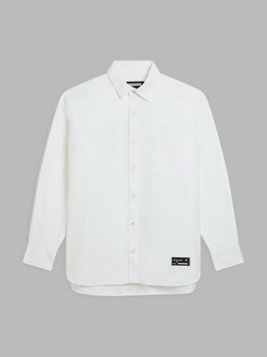 chemise Western en popeline de coton blanche agn&egrave;s b. x Neighborhood