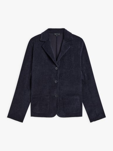 blue jersey corduroy New College jacket