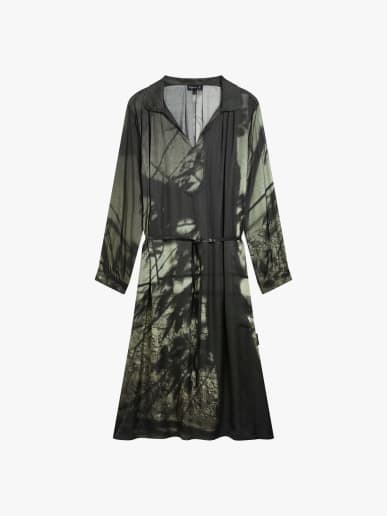 robe Clavecin en viscose imprim&eacute; num&eacute;rique photo d&rsquo;agn&egrave;s b.