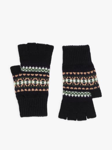 mitaines Isa en laine noir