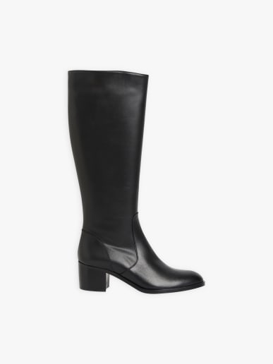 bottes Helly en cuir noir