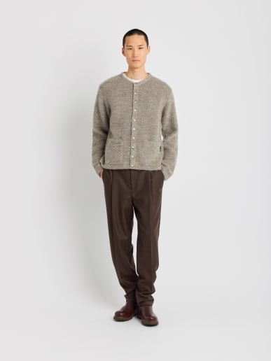 brown mohair Kheli cardigan
