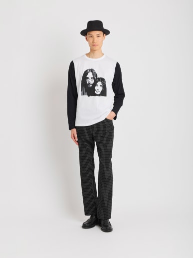 white cotton digital print Coulos t-shirt artist Rafael Gray