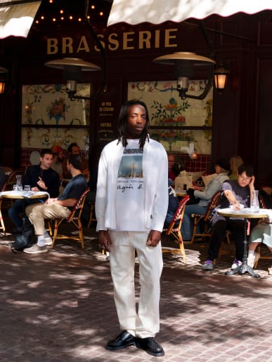 chemise Western en popeline de coton blanche agn&egrave;s b. x Neighborhood