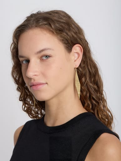 color gold brass Laure earrings