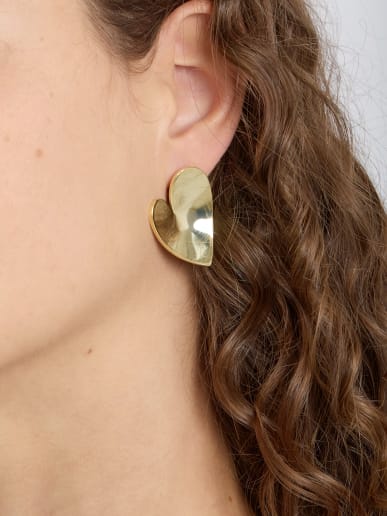 gold brass Michelle earrings