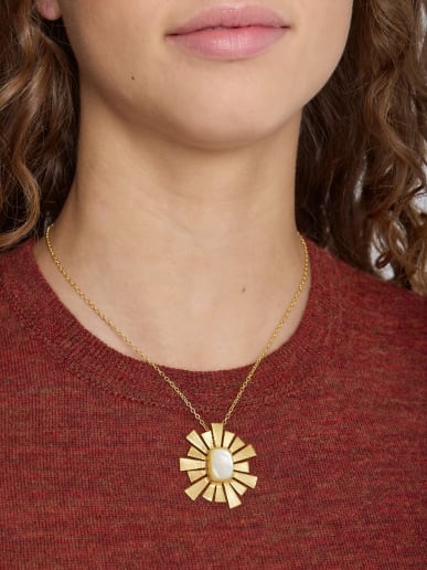 color gold brass Polly necklace