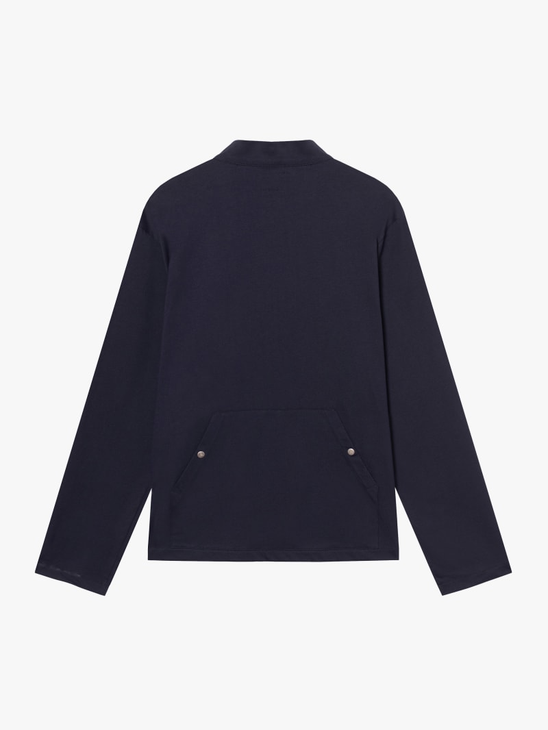 men's night blue Marceau cardigan agnès b. x Café du Cycliste
